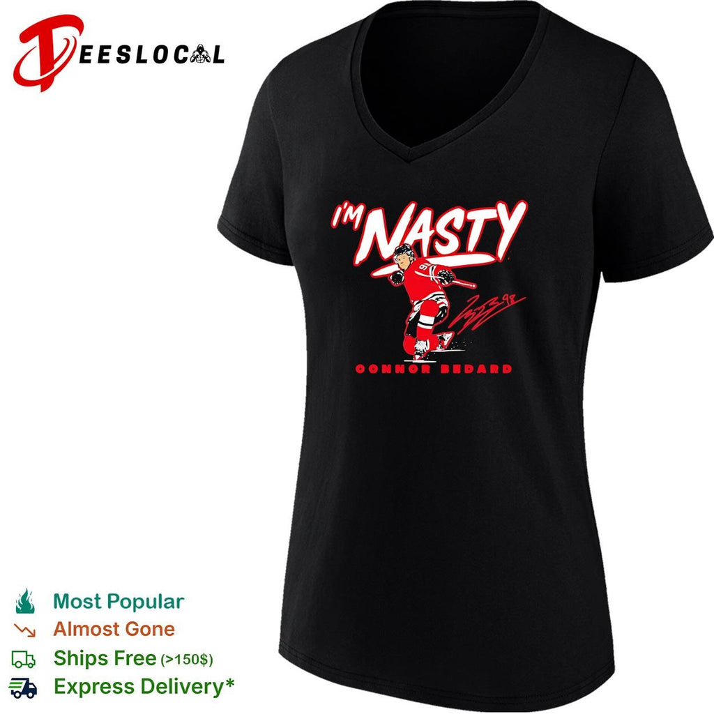 I’m Nasty Connor Bedard Chicago Blackhawks signature shirt