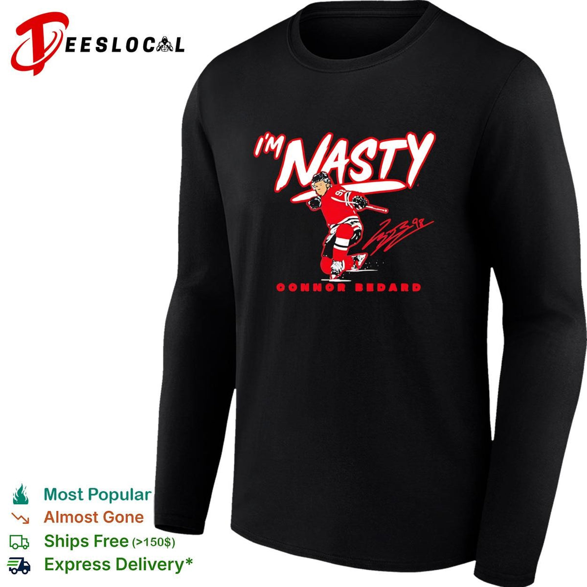 I’m Nasty Connor Bedard Chicago Blackhawks signature shirt