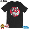 I’m Not A Robot Red Circle Graphic Minimalist Slogan T Shirt