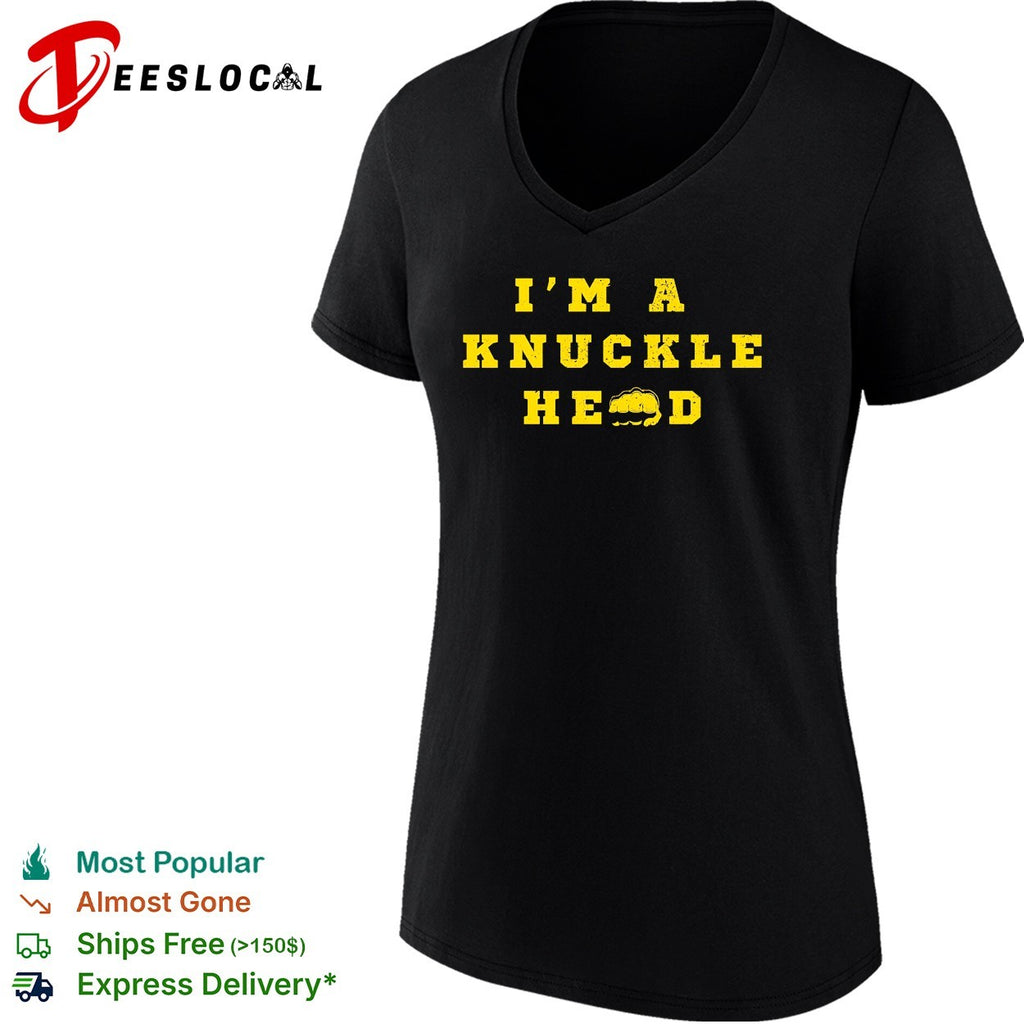 I’m a knuckle head bold text shirt