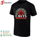 I’m here for the crits Dungeons and Dragons featuring a flaming d20 shirt