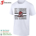 In Bussi we trussi hockey goalie B. Bussi jersey bold shirt