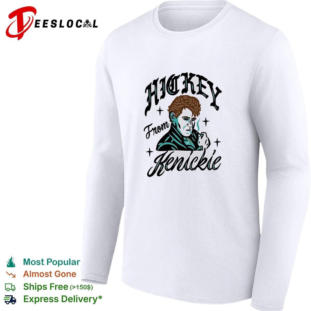 In Grease 1978 man smoking hickey from Kenickie shirt