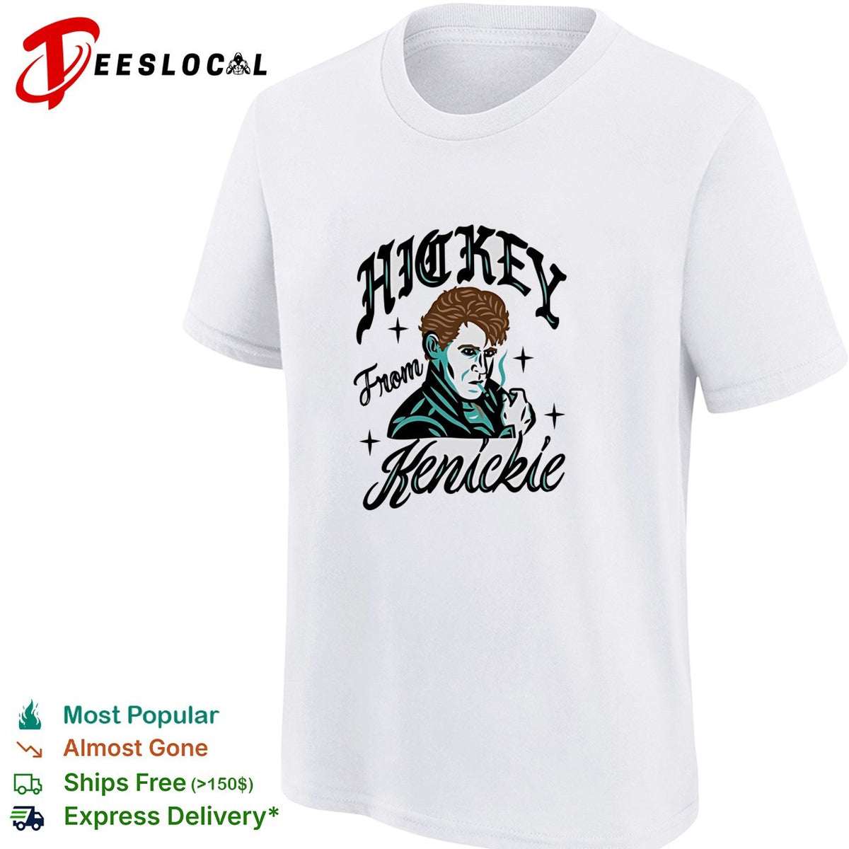 In Grease 1978 man smoking hickey from Kenickie shirt