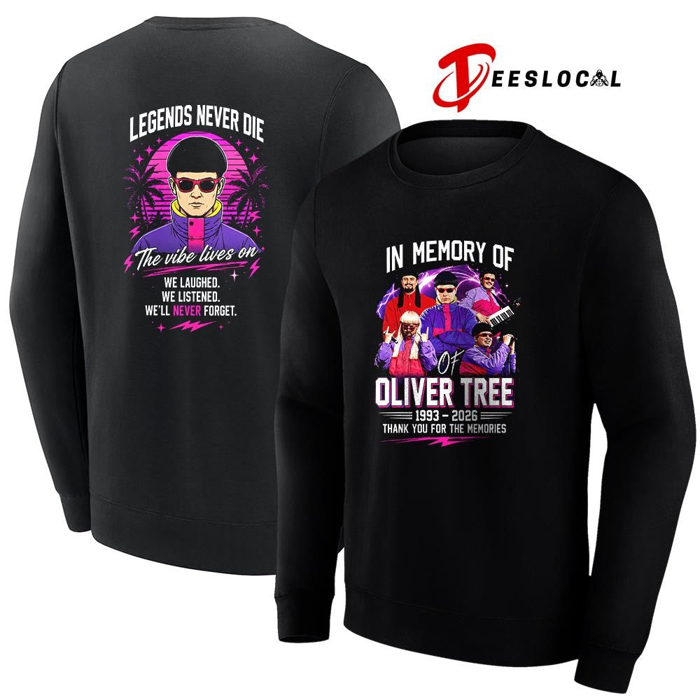 In loving memory of Oliver Tree legends never die the vibe lives on shirt