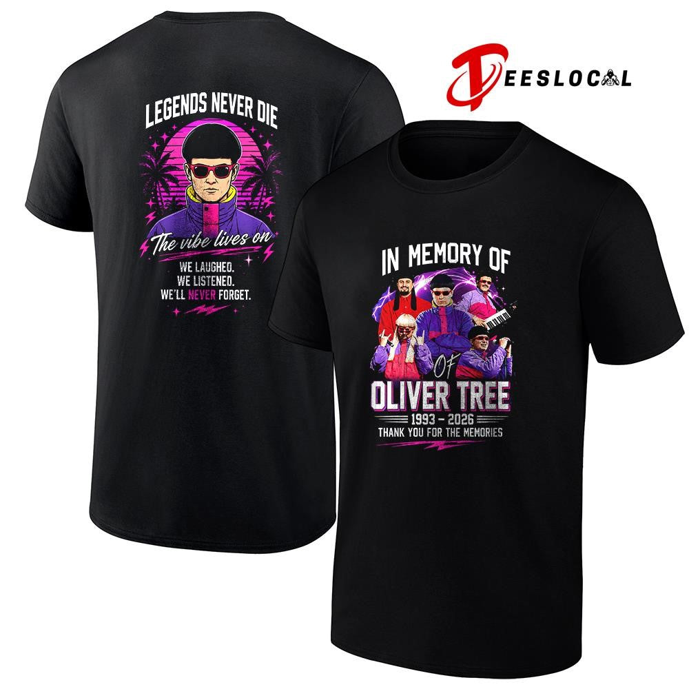 In loving memory of Oliver Tree legends never die the vibe lives on shirt