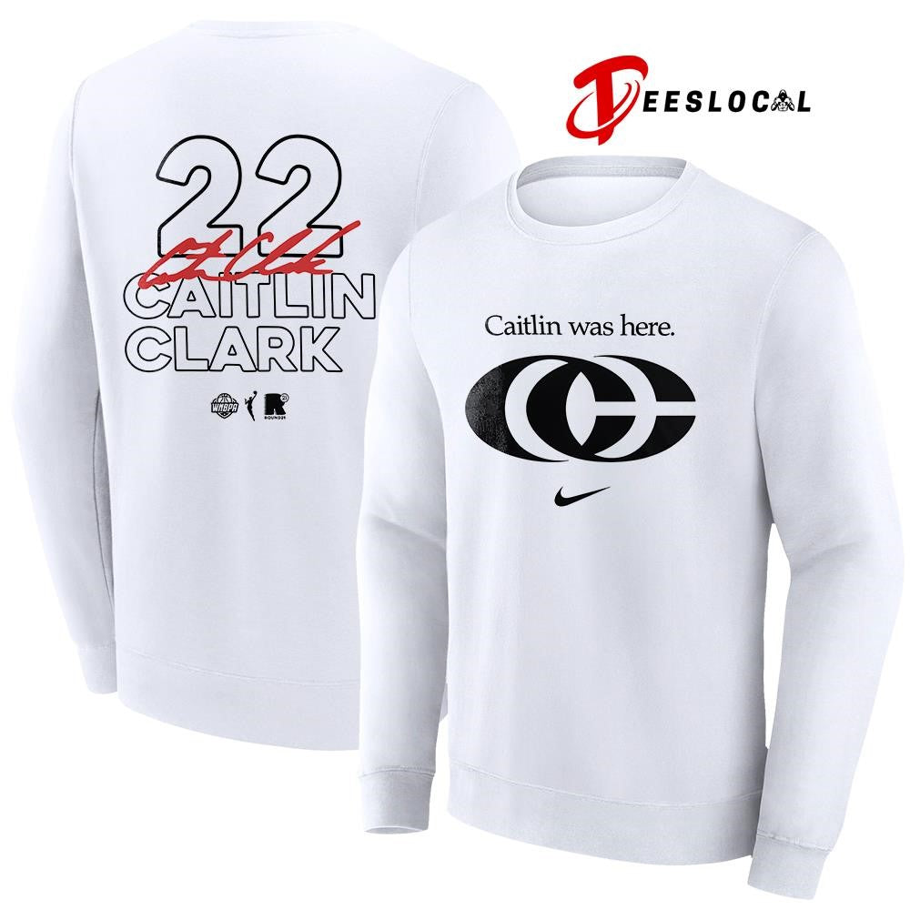 Indiana Fever Caitlin Clark Caitlin was here name and number signature shirt