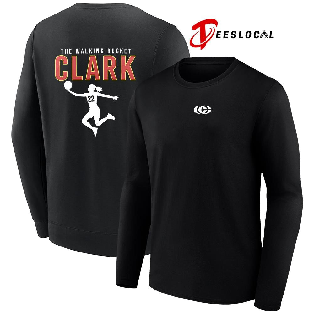 Indiana Fever Caitlin Clark the walking bucket Clark silhouette shirt