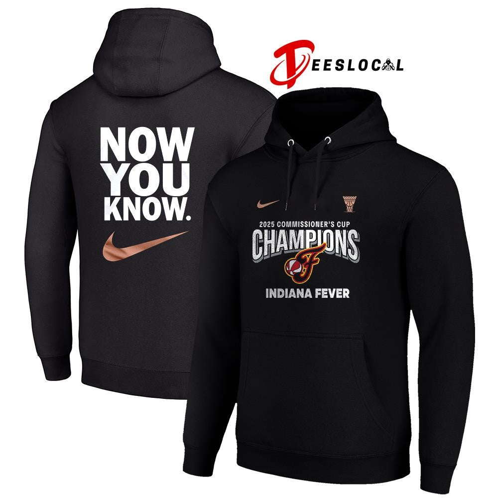 Indiana Fever Eastern commissioner’s cup champions now you know logo shirt