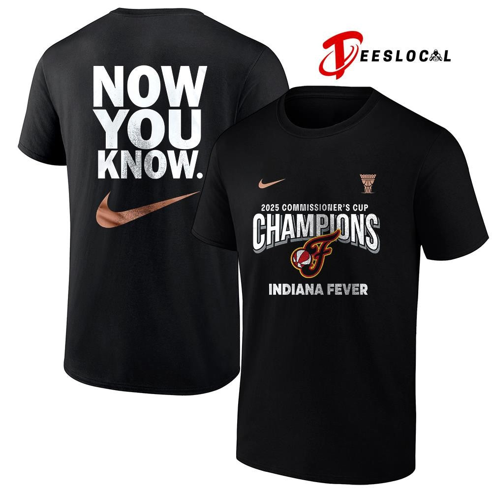 Indiana Fever Eastern commissioner’s cup champions now you know logo shirt