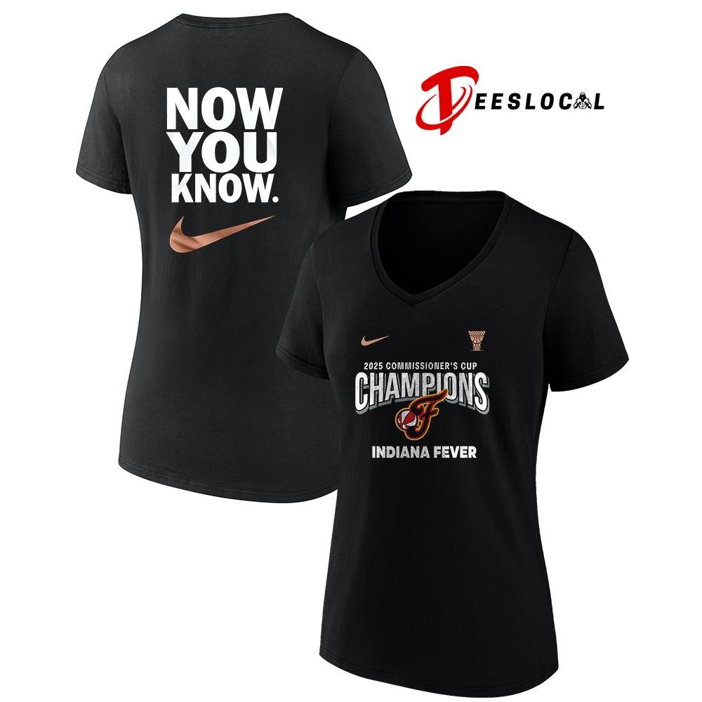 Indiana Fever Eastern commissioner’s cup champions now you know logo shirt