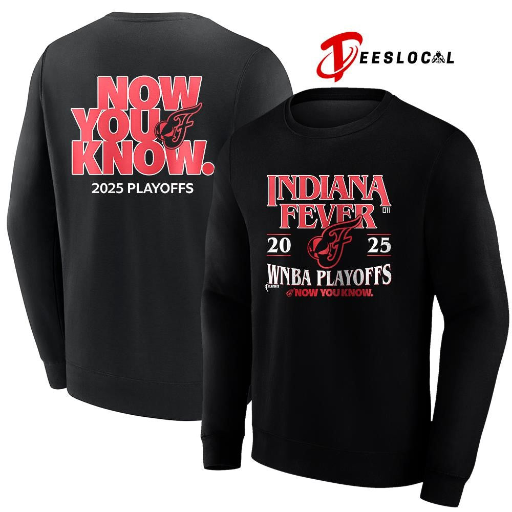 Indiana Fever Eastern conference of the WNBA playoffs now you know logo shirt