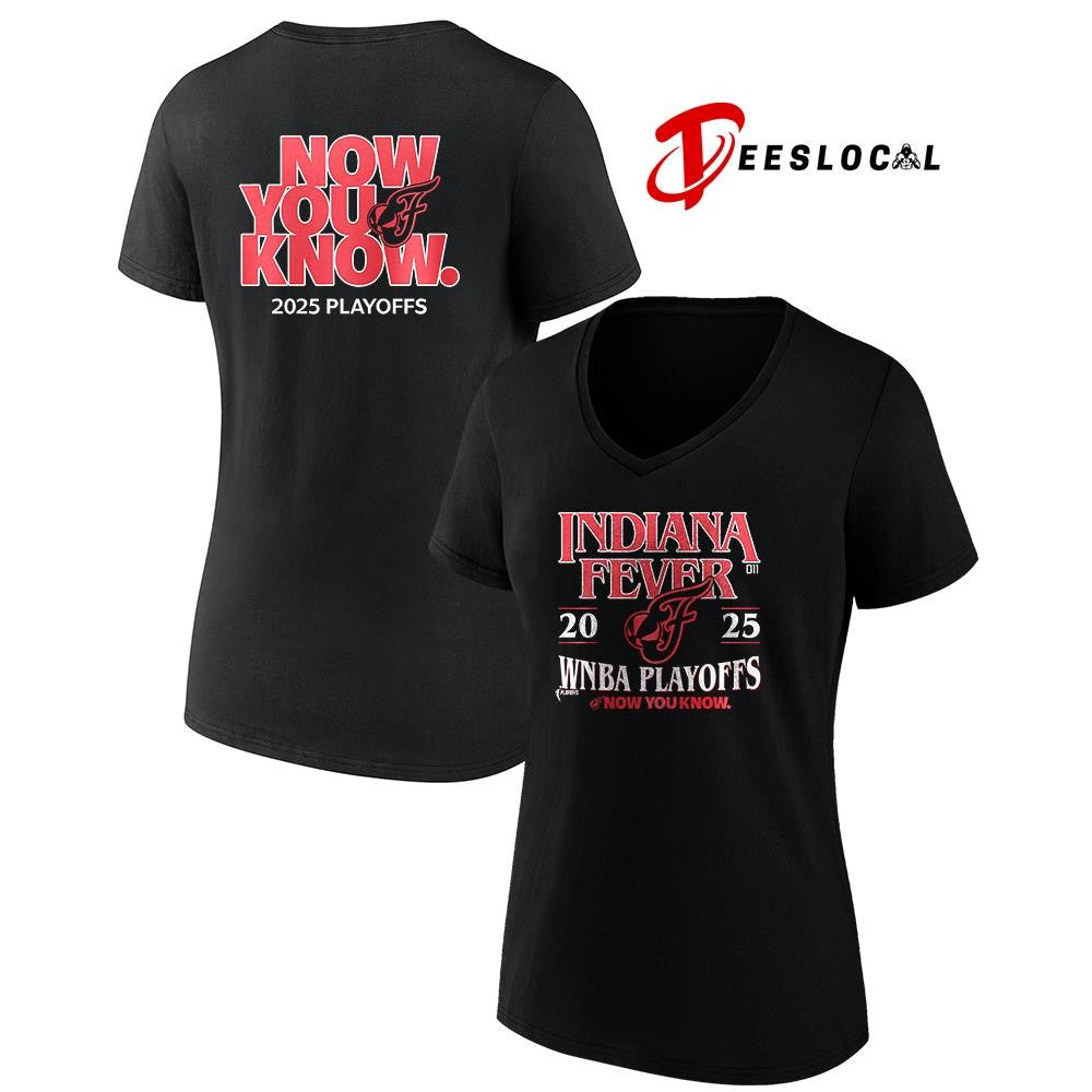 Indiana Fever Eastern conference of the WNBA playoffs now you know logo shirt