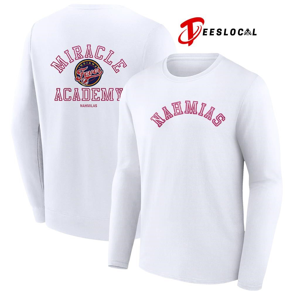 Indiana Fever x Nahmias miracle academy logo shirt