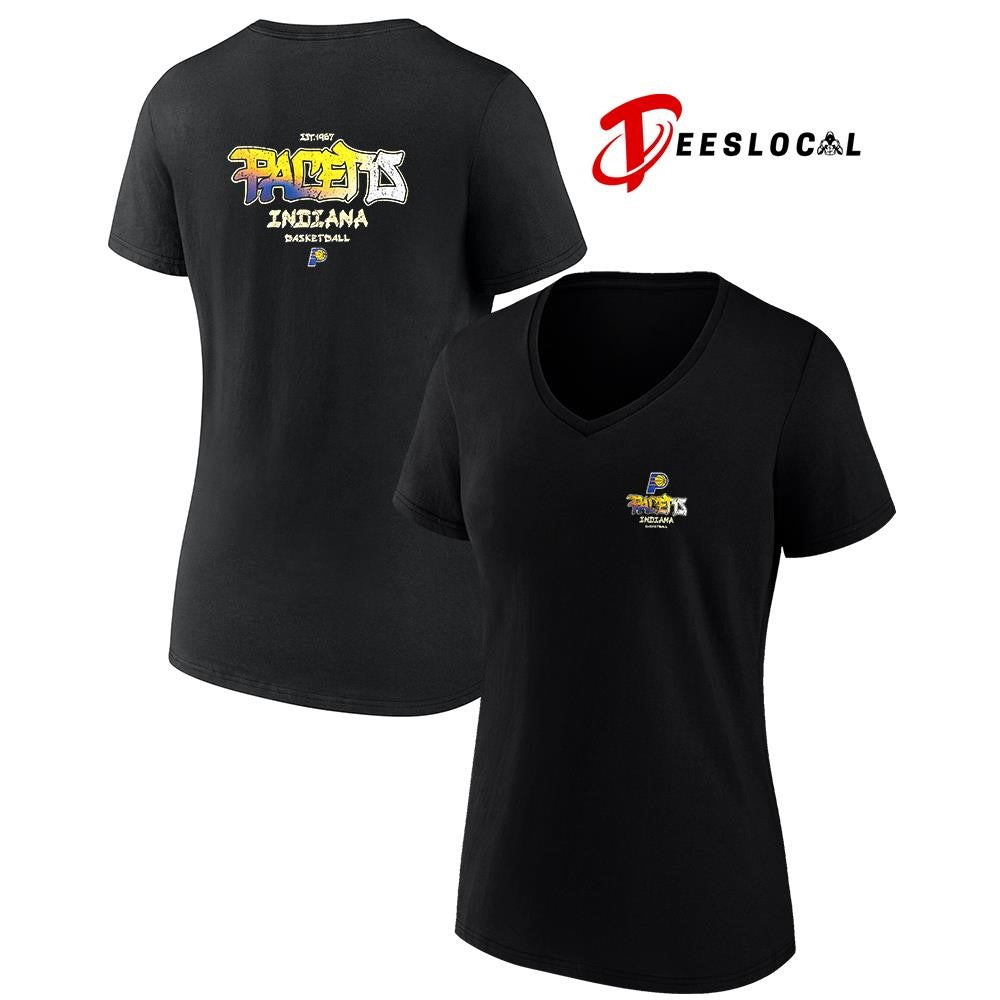 Indiana Pacers Jersey Knit basketball est 1967 logo shirt