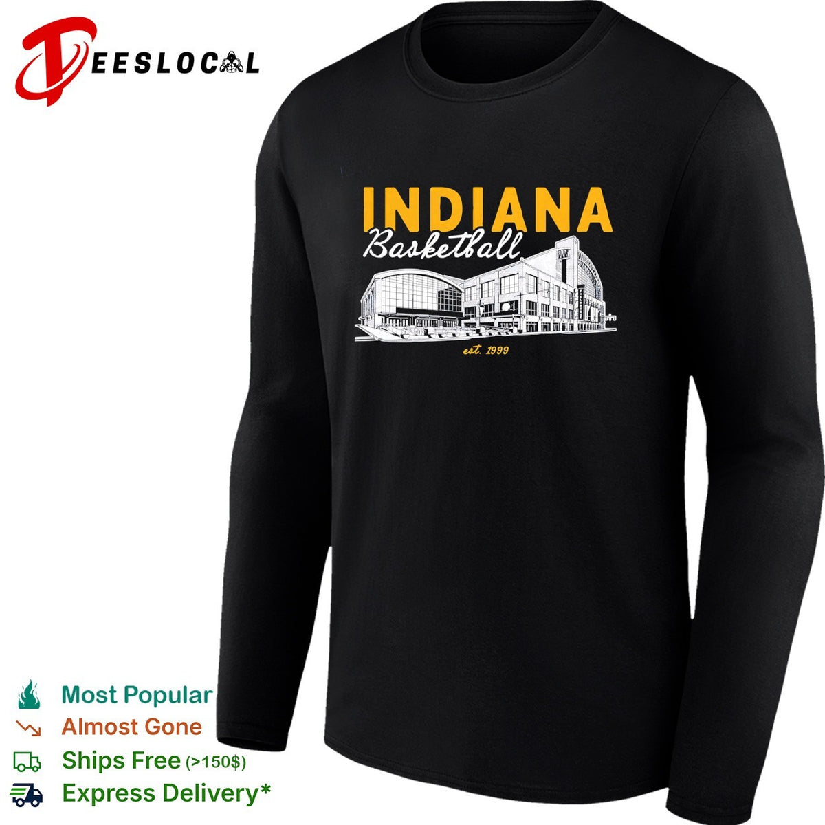 Indiana basketball arena sketch est 1999 shirt