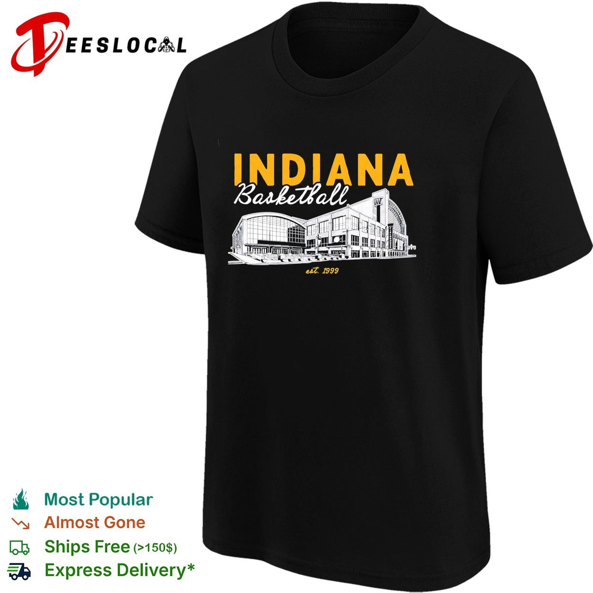 Indiana basketball arena sketch est 1999 shirt