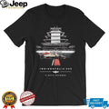Indianapolis 500 Racing Track Finish Line Tag Heuer Speed Graphic T Shirt