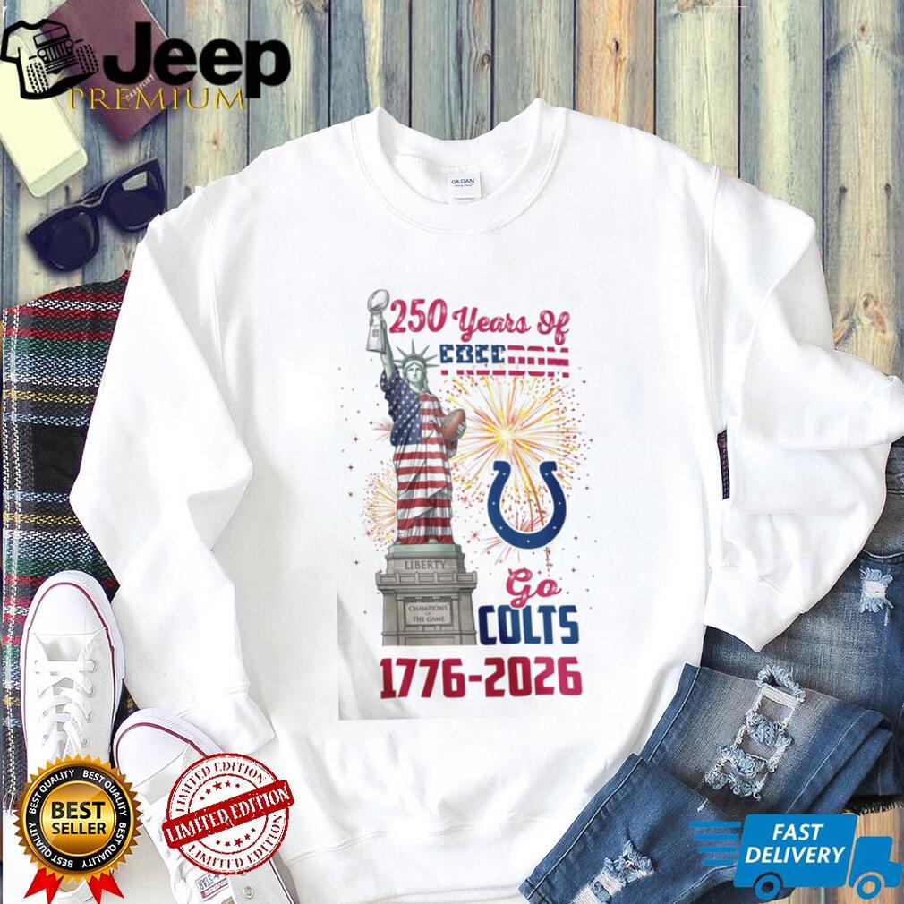 Indianapolis Colts 250 Years Of Freedom 1776 2026 USA Semiquincentennial T Shirt