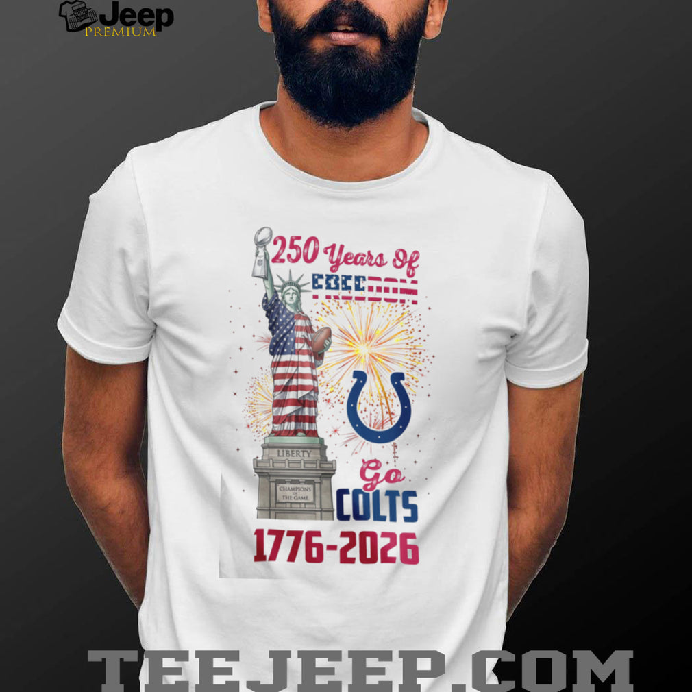 Indianapolis Colts 250 Years Of Freedom 1776 2026 USA Semiquincentennial T Shirt
