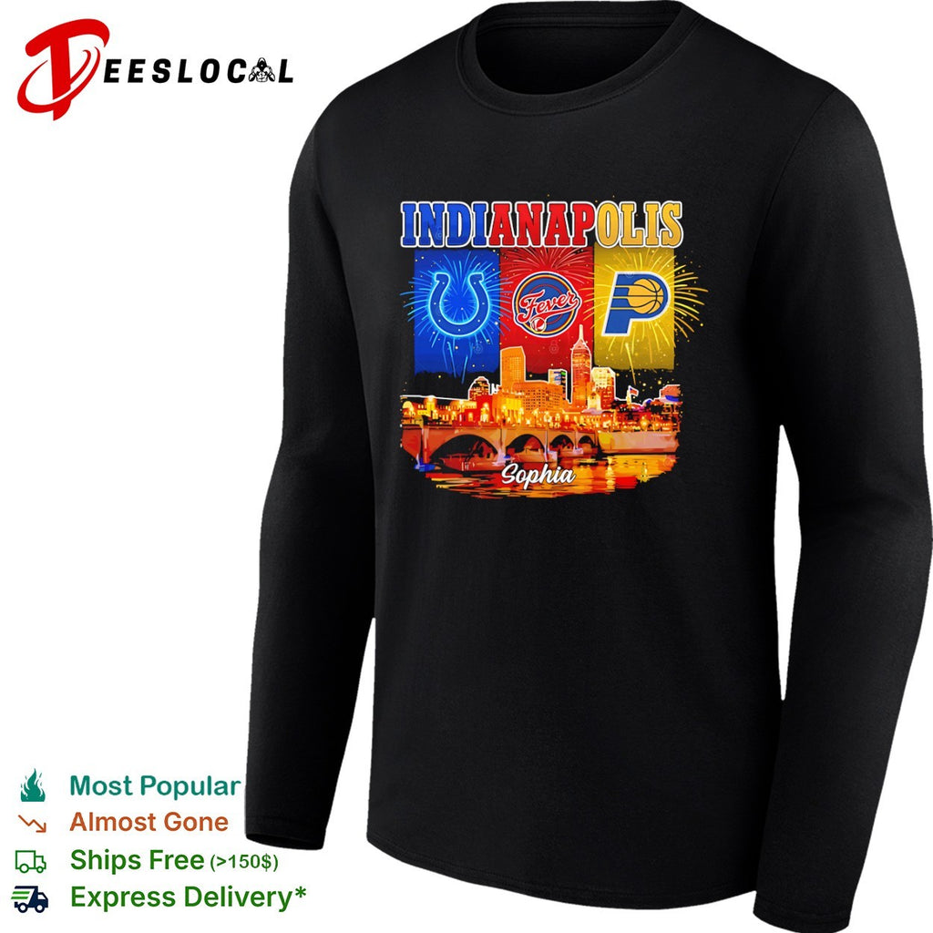 Indianapolis Colts Fever Pacers City Skyline Sophia shirt