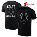 Indianapolis Colts back in black logo shirt