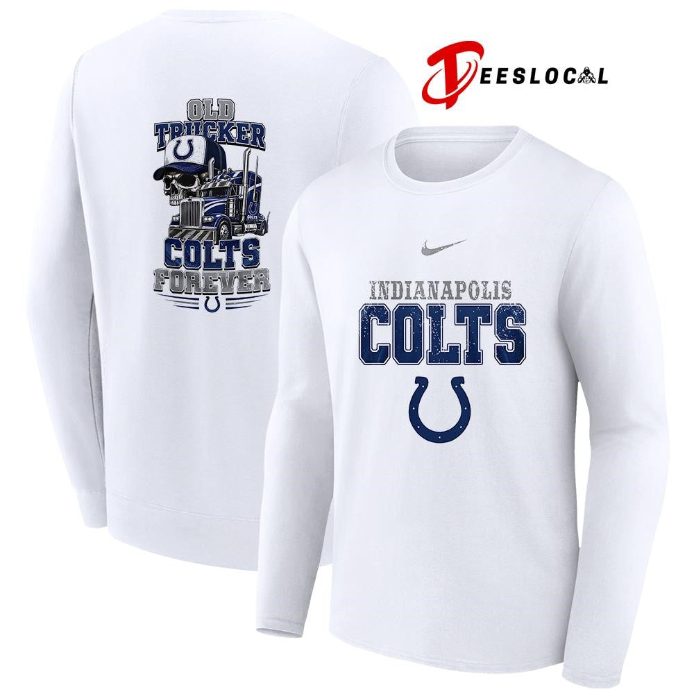 Indianapolis Colts old trucker forever skull shirt