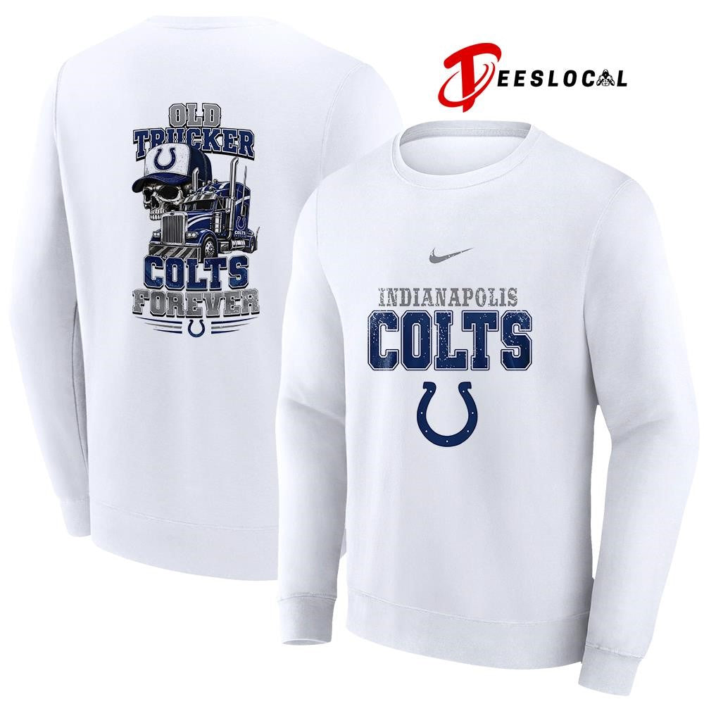 Indianapolis Colts old trucker forever skull shirt