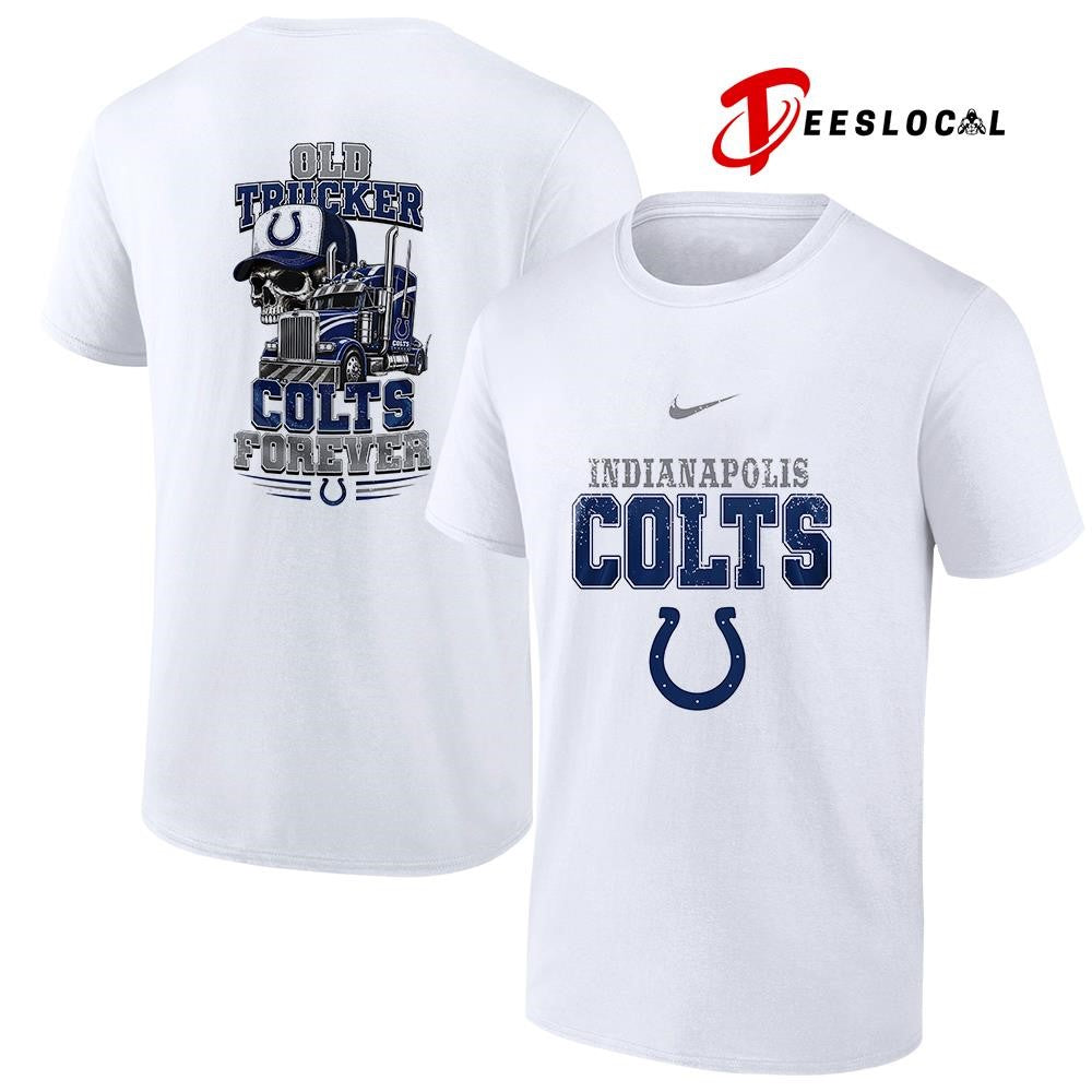 Indianapolis Colts old trucker forever skull shirt