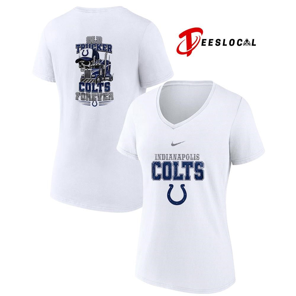Indianapolis Colts old trucker forever skull shirt