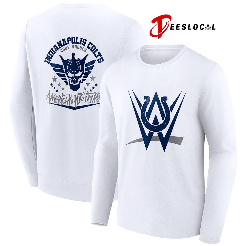 Indianapolis Colts x Cody Rhones American nightmare logo shirt
