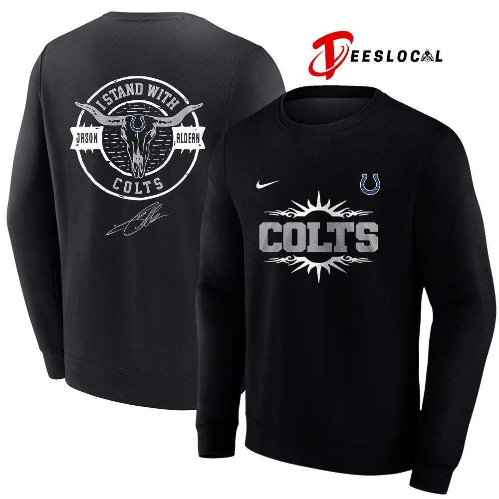 Indianapolis Colts x Jason Aldean I stand signature logo shirt