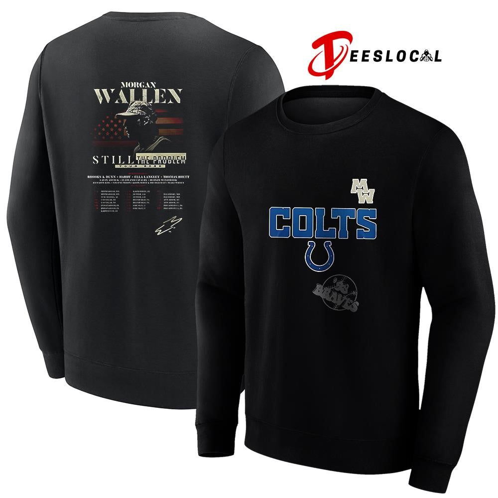 Indianapolis Colts x Morgan Wallen Still the Problem tour 2026 signature shirt