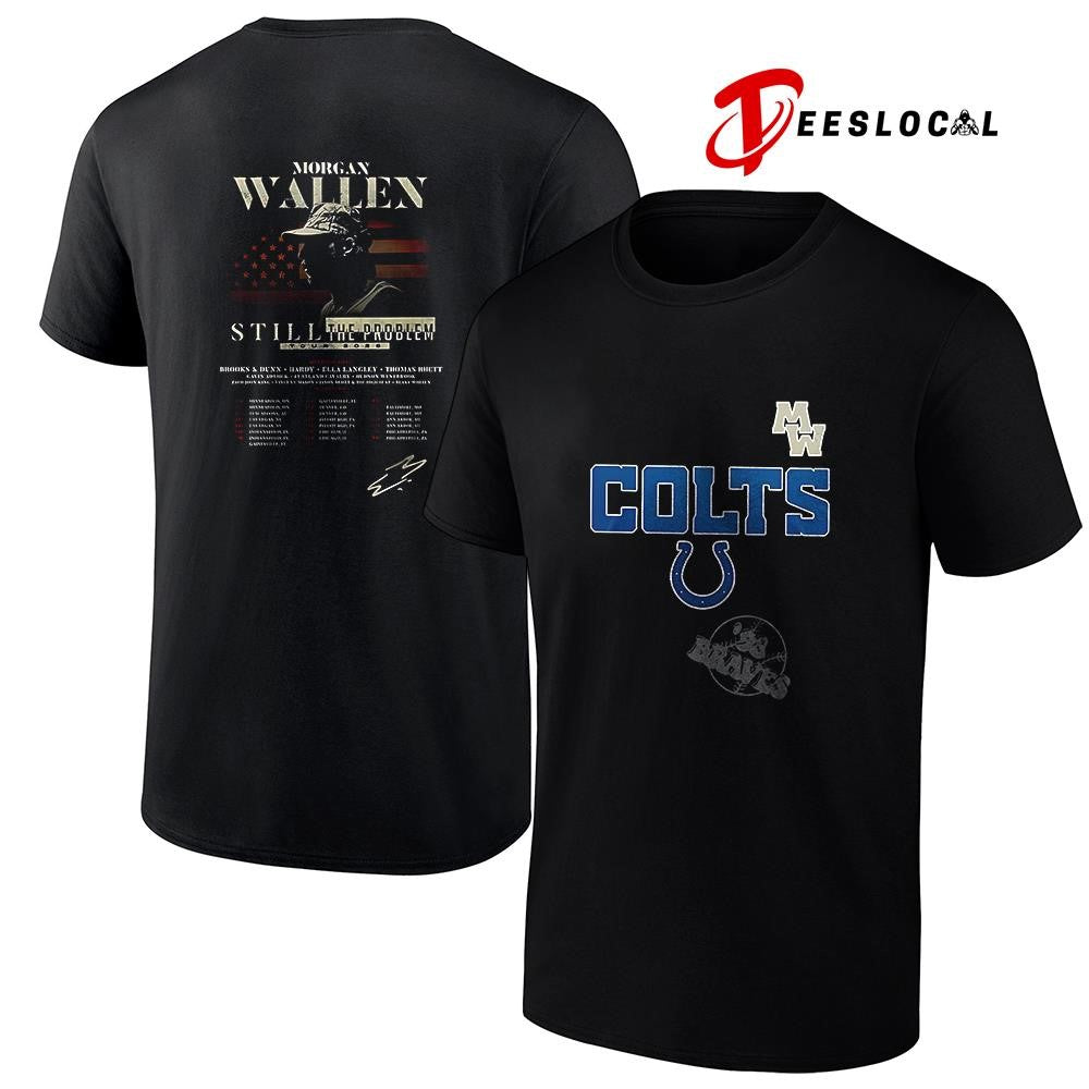 Indianapolis Colts x Morgan Wallen Still the Problem tour 2026 signature shirt