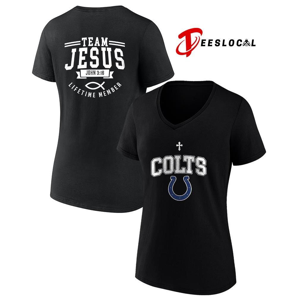Indianapolis Colts x team Jesus lifetime member John 3 16 logo shirt