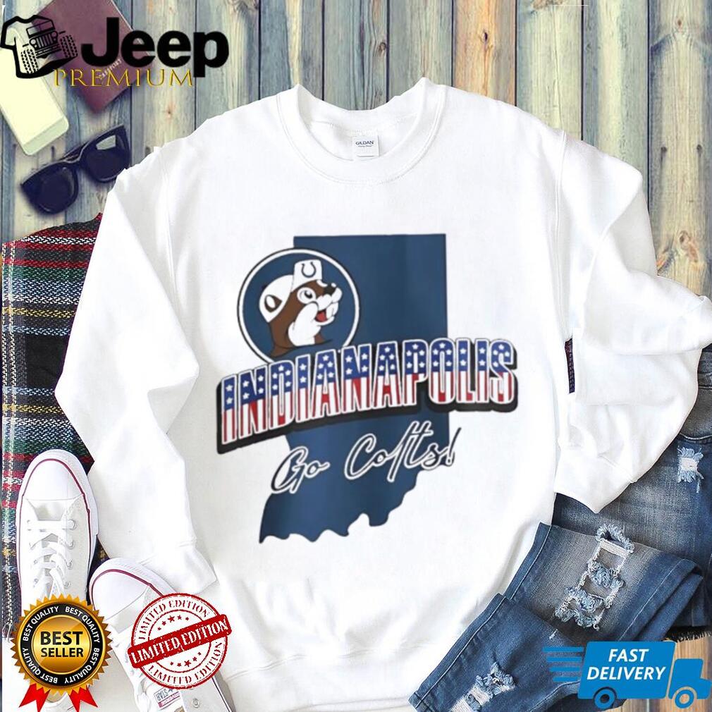 Indianapolis Football Mascot State Map Graphic T Shirt