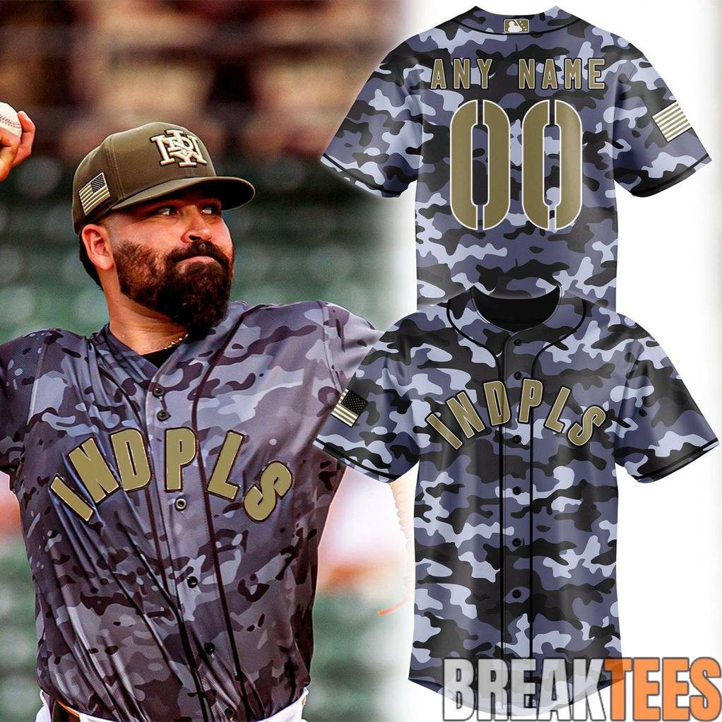 Indianapolis Indians 2026 Memorial Day Camo Baseball Jersey