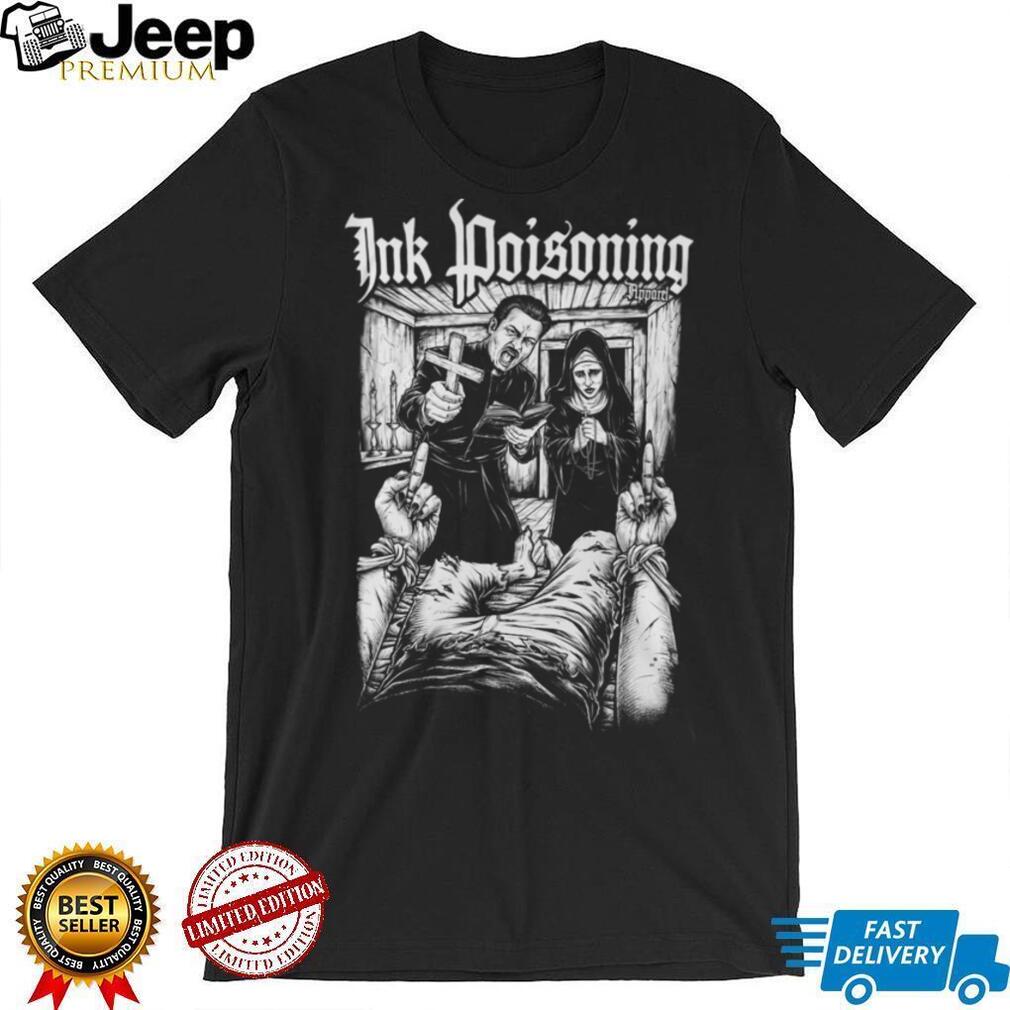 Ink Poisoning Dark Horror Priest And Nun Gothic Art T Shirt