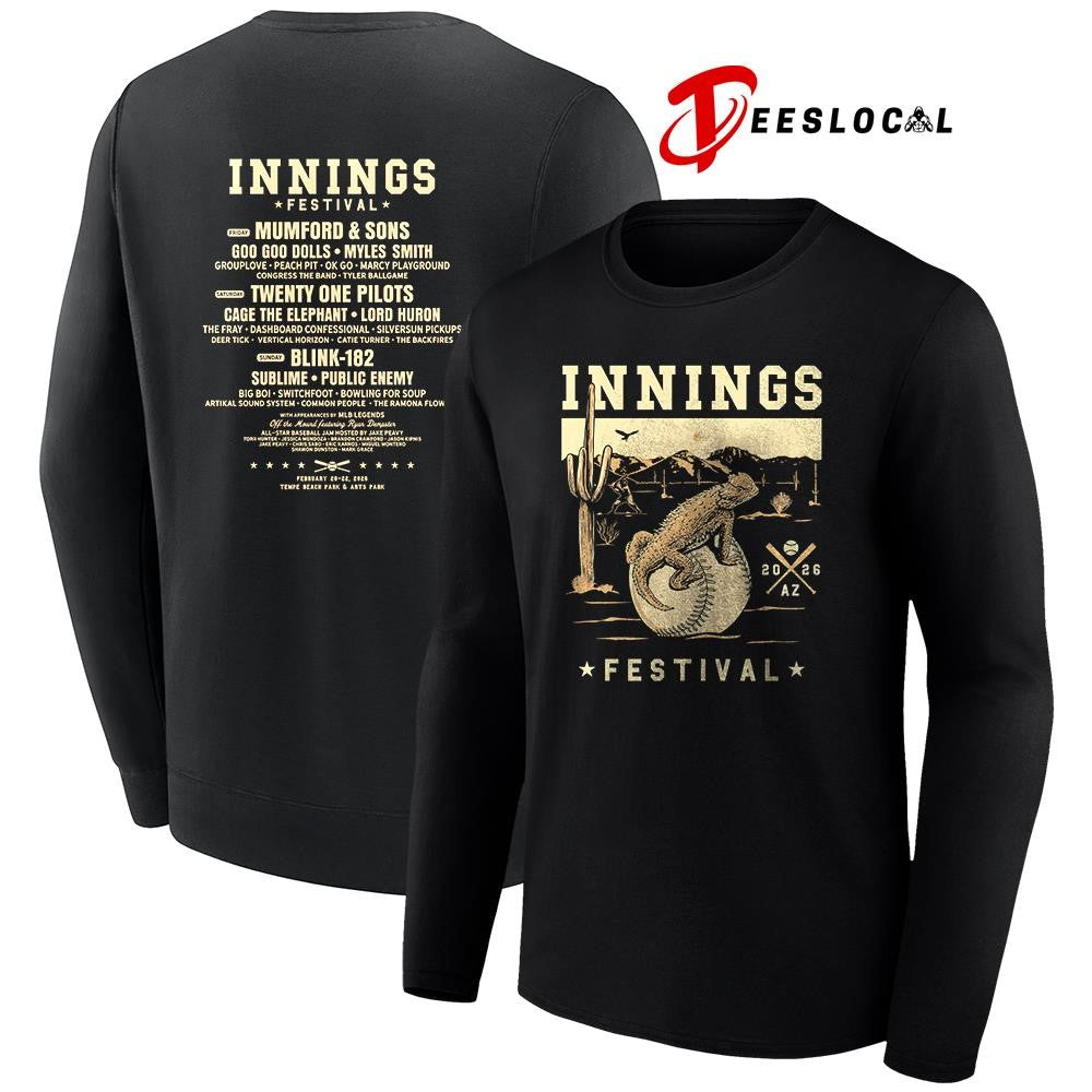 Innings Festival Tempe Arizona 2026 desert slider lineup shirt