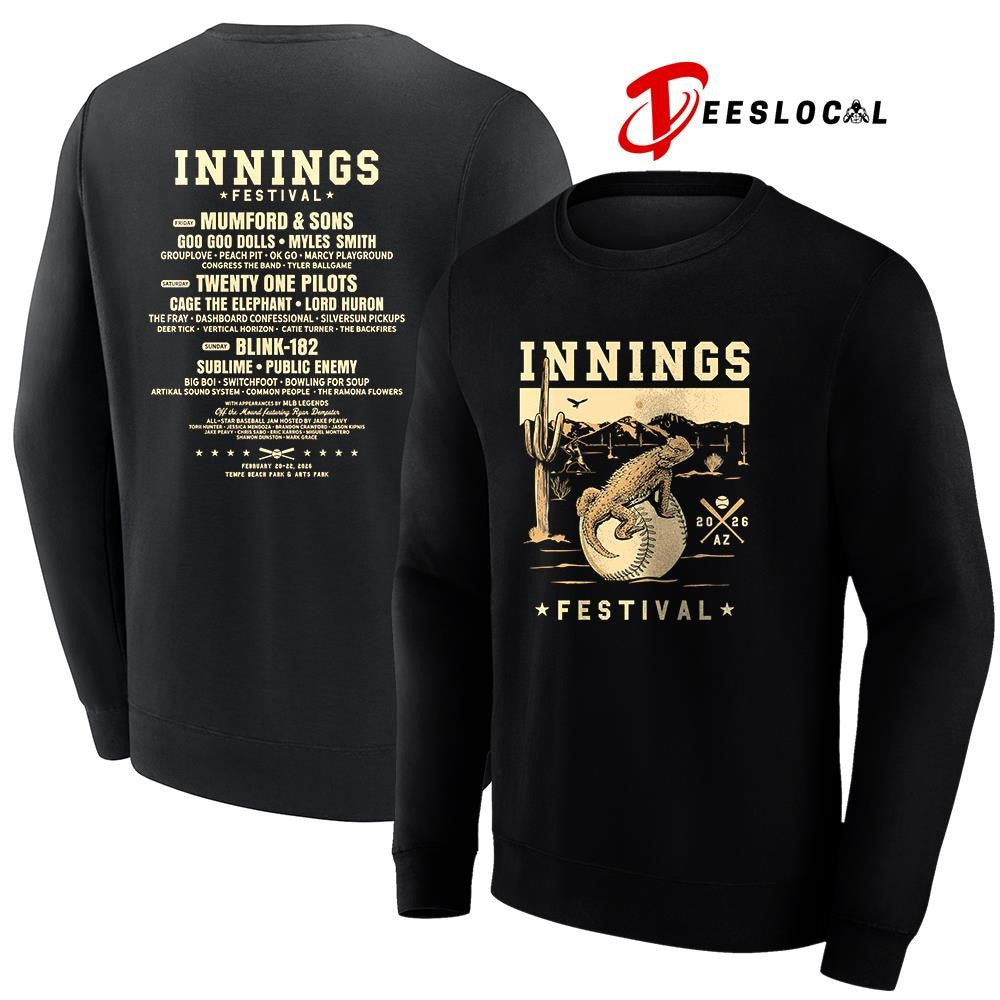 Innings Festival Tempe Arizona 2026 desert slider lineup shirt