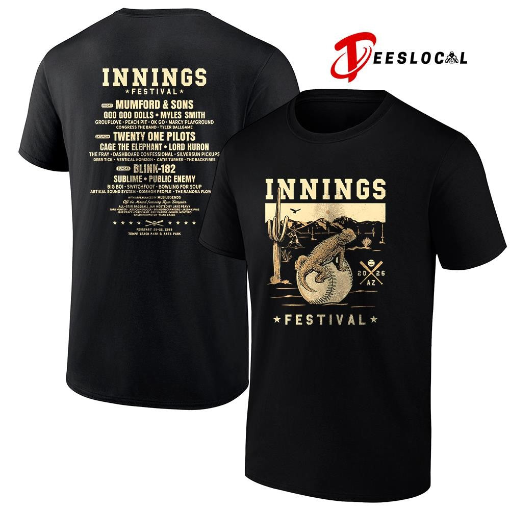 Innings Festival Tempe Arizona 2026 desert slider lineup shirt