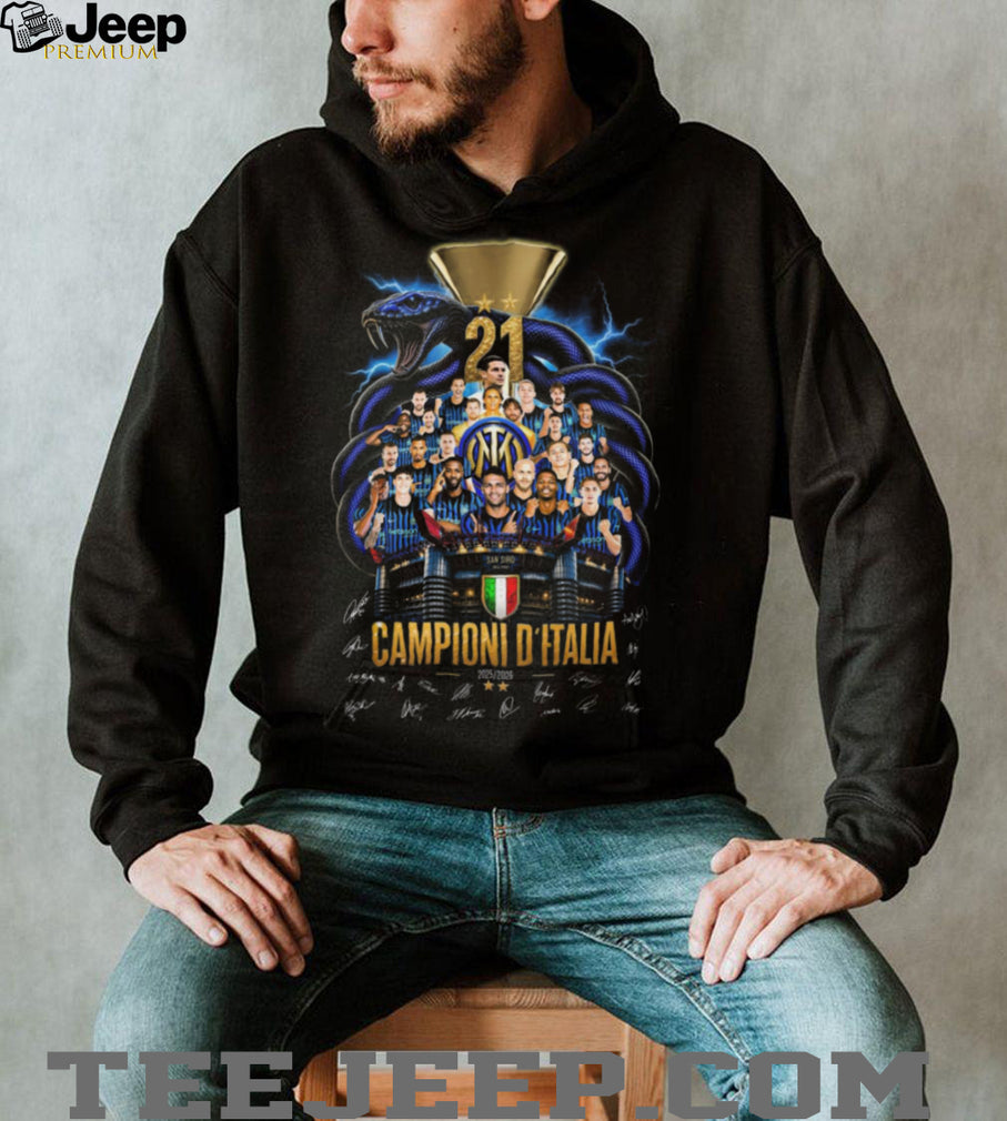 Inter Milan Campioni D’Italia 21 Scudetto 2025 2026 Championship T Shirt