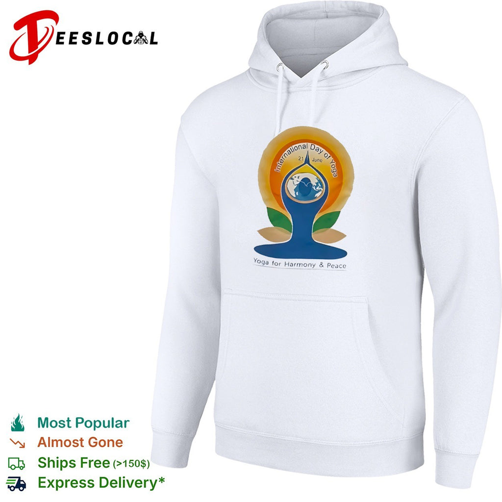 International Day of Yoga for harmony peace earth pose 21 June shirt