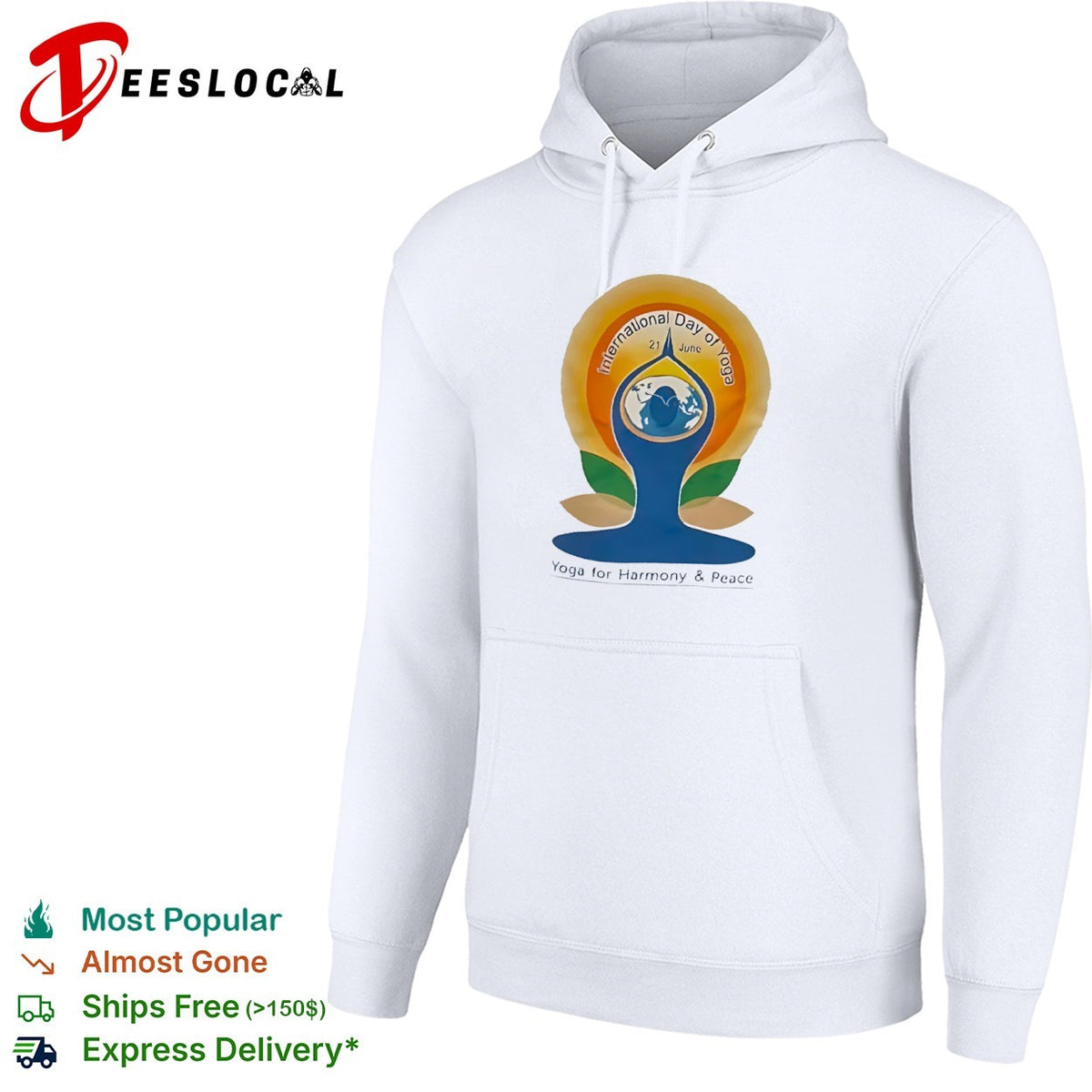 International Day of Yoga for harmony peace earth pose 21 June shirt