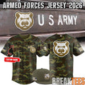 Iowa Cubs 2026 Armed Forces Custom Baseball Jersey