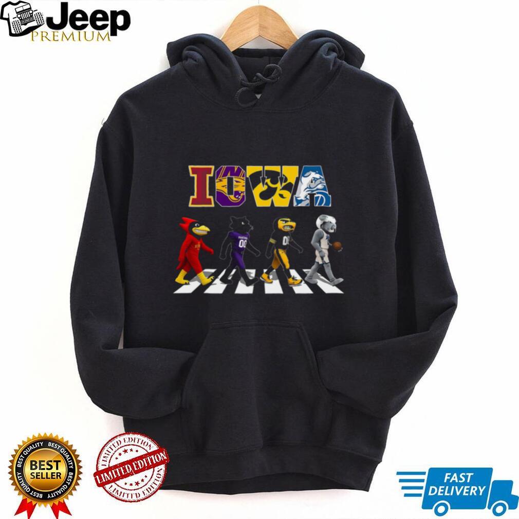 Iowa State University Mascots Abbey Road Walking Shirt
