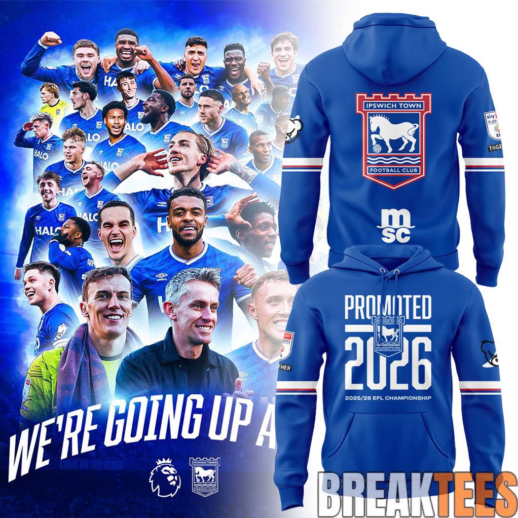 Ipswich Town Promoted 2026 EFL Championship Hoodie