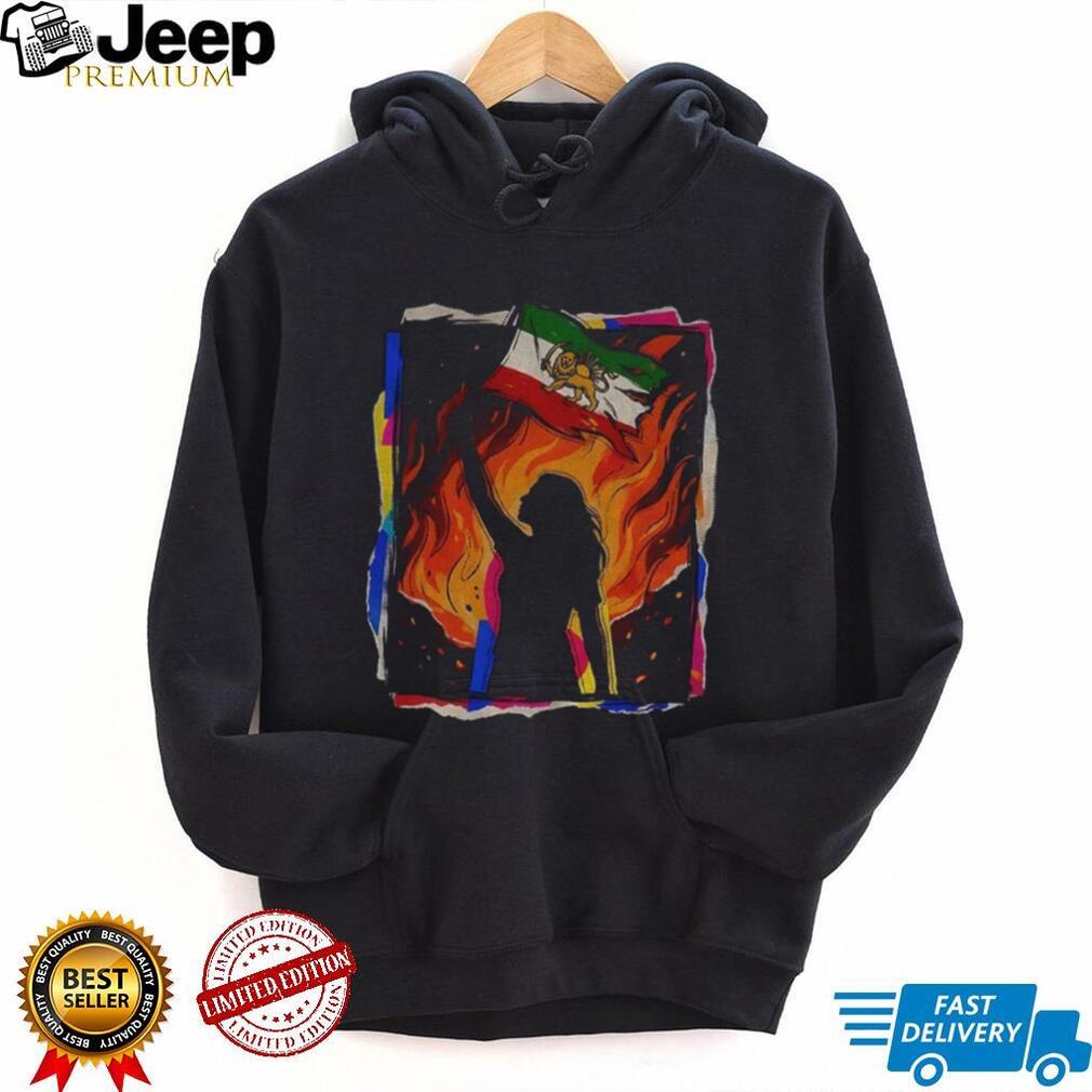 Iranian Lion and Sun Flag Persian Protest Final Battle T Shirt