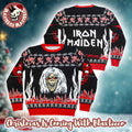Iron Maiden The Number Of The Beast Eddie And Devil Ugly Christmas Sweater