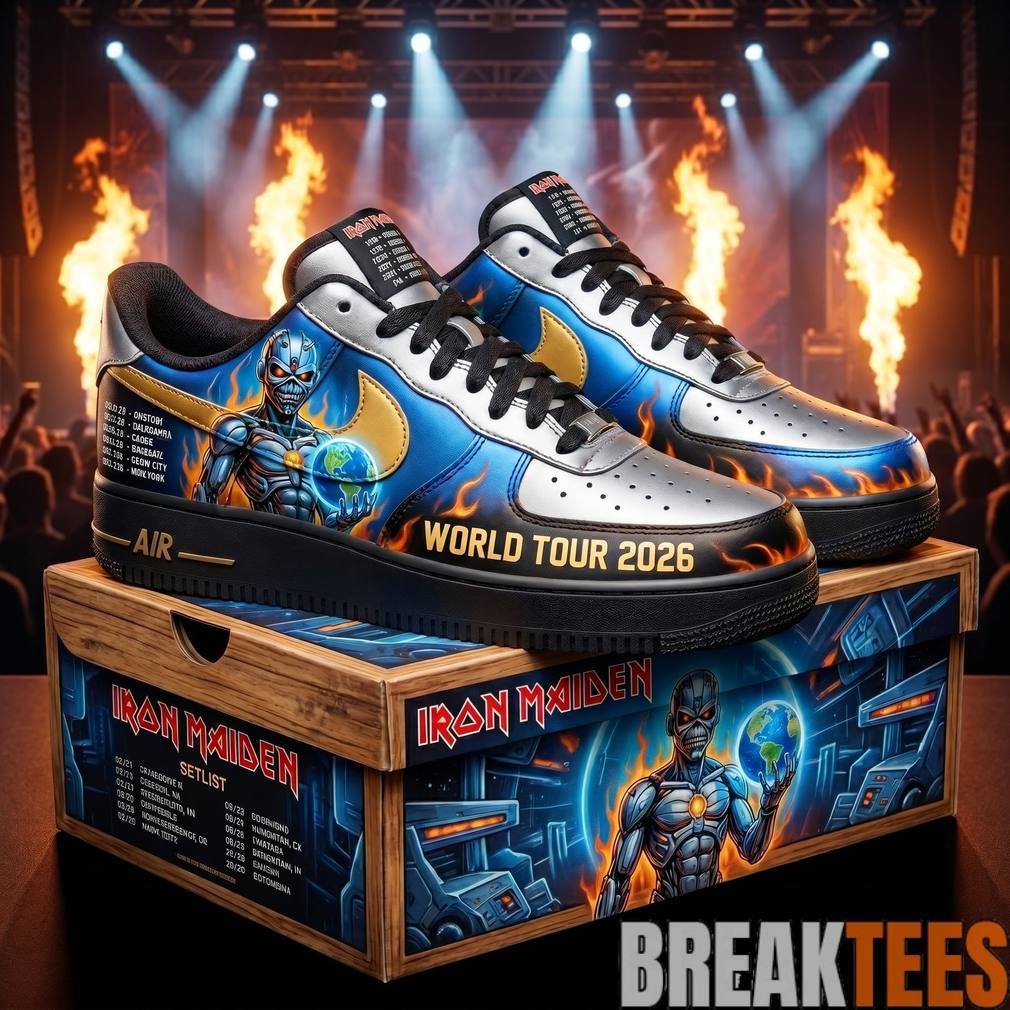 Iron Maiden World Tour 2026 Special Air Force 1 Shoes